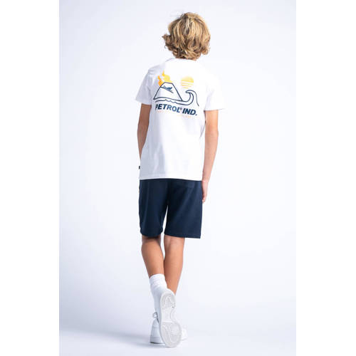Petrol Industries T-shirt met logo wit Jongens Katoen Ronde hals Logo 116