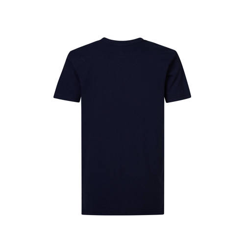 Petrol Industries T-shirt navy Blauw Jongens Katoen Ronde hals Effen 116