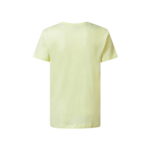 Petrol Industries T-shirt geel Jongens Katoen Ronde hals Effen 116