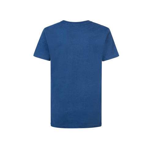 Petrol Industries T-shirt met logo blauw Jongens Katoen Ronde hals Logo 116