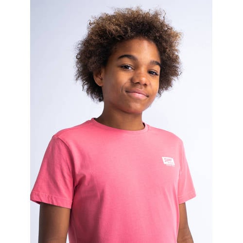 Petrol Industries T-shirt roze Jongens Katoen Ronde hals Effen 116