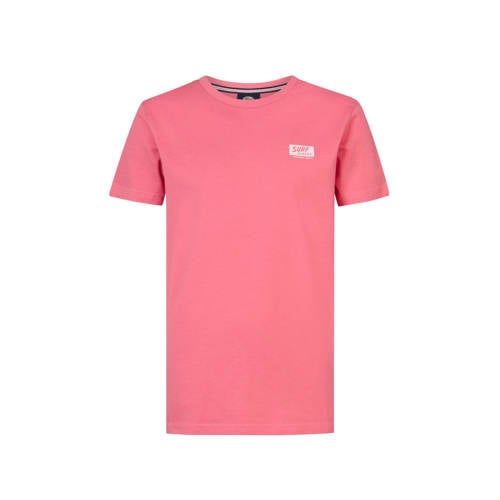 Petrol Industries T-shirt roze Jongens Katoen Ronde hals Effen