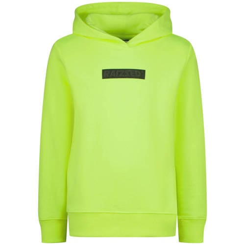 Raizzed hoodie Nylan met logo neon geel Sweater Logo