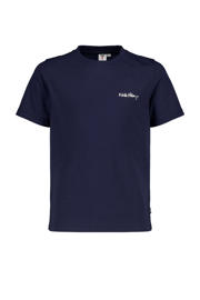 thumbnail: Blauwe jongens America Today T-shirt van katoen met printopdruk, korte mouwen en ronde hals