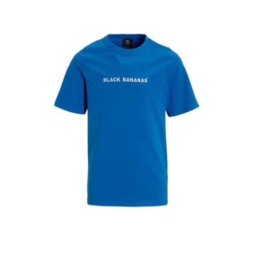 BLACK BANANAS T-shirt blauw Jongens Katoen Ronde hals Effen