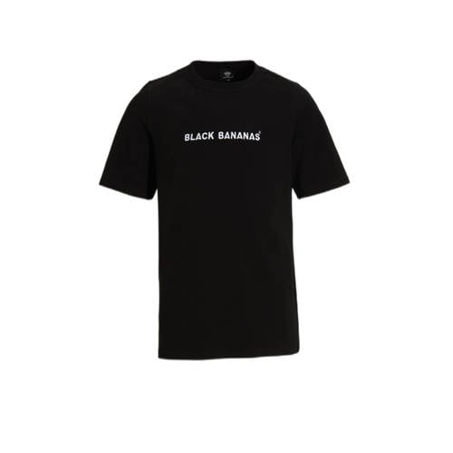 BLACK BANANAS T-shirt zwart Jongens Katoen Ronde hals Effen