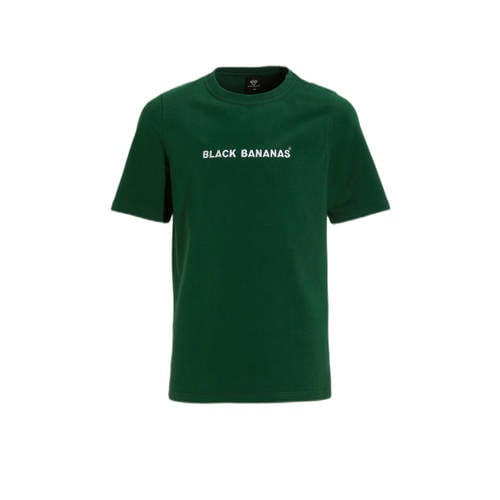 BLACK BANANAS T-shirt groen Jongens Katoen Ronde hals Effen