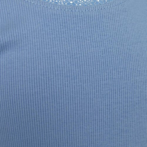Sofie Schnoor T-shirt blauw Meisjes Katoen Ronde hals Effen 98