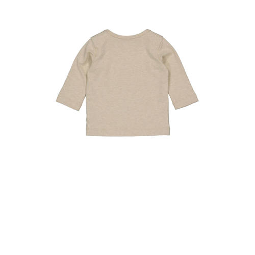 Quapi baby longsleeve zand Beige Jongens Katoen Ronde hals Effen 68