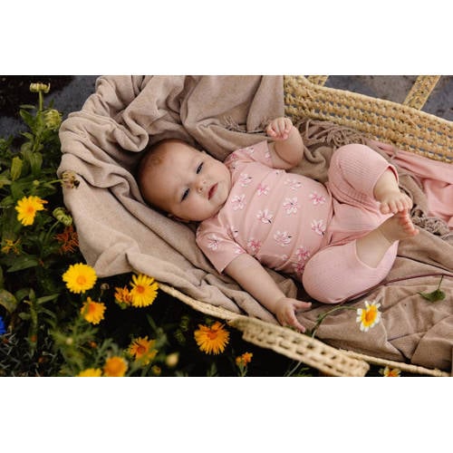 Quapi baby broek perzik Roze Meisjes Biologisch katoen Effen 74