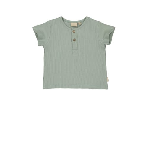 Quapi baby T-shirt DAN grijsgroen Jongens Biologisch katoen Ronde hals