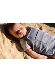 thumbnail: Quapi baby tuinbroek Dawn met zak detail  grijsblauw
