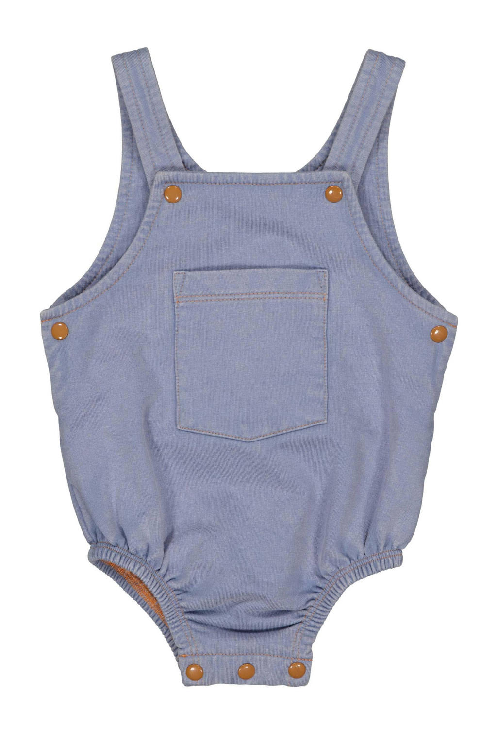 Quapi baby tuinbroek Dawn met zak detail  grijsblauw