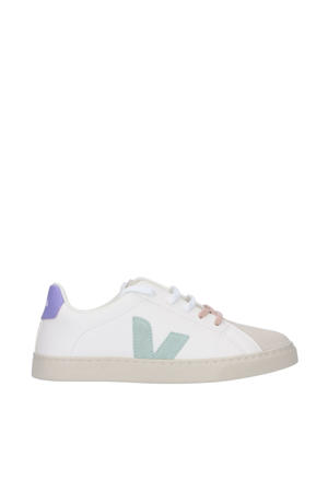   leren sneakers wit/pastel