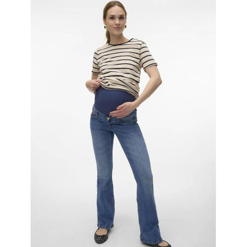 VERO MODA MATERNITY zwangerschaps flared jeans VMMSIGI medium blue denim Blauw XS
