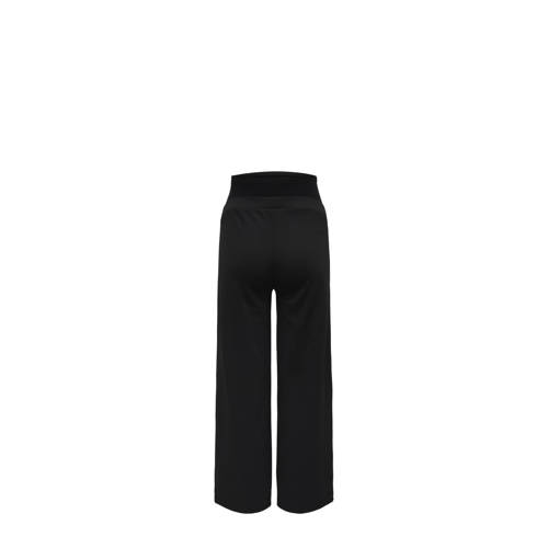 ONLY MATERNITY wide leg broek OLMFEVER zwart Dames Stretchkatoen XL