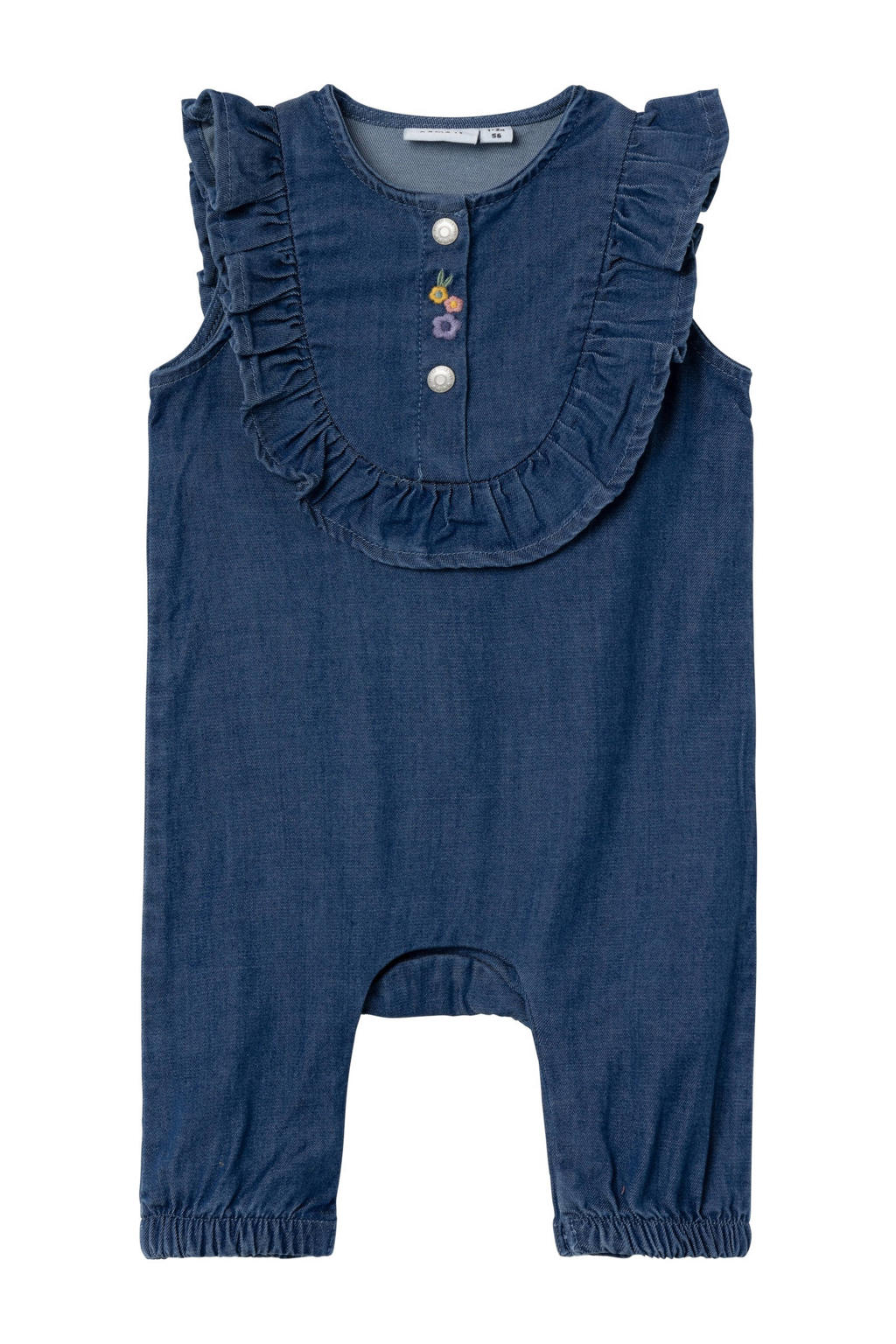 NAME IT BABY baby regular fit tuinbroek NBMBEN dark blue denim