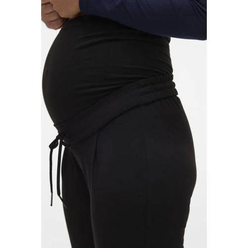 VERO MODA MATERNITY slim fit broek VMMEVA zwart Dames Viscose Effen XXL