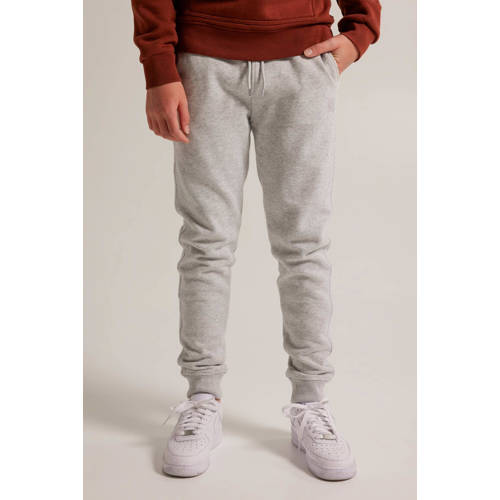 America Today joggingbroek lichtgrijs Jongens Katoen Effen 134 140