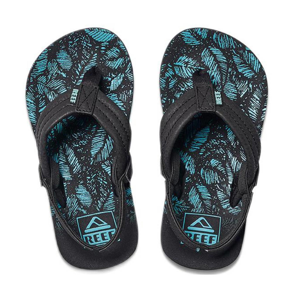 Reef Little Ahi Sandali Bambine E Ragazze - Cinturini Sintetici, Plantare In EVA, Suola Leggera, Stampe Divertenti