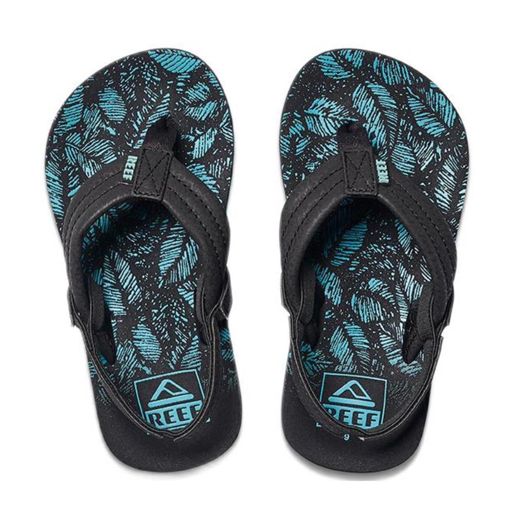 Reef Little Ahi Sandali Bambine E Ragazze - Cinturini Sintetici, Plantare In EVA, Suola Leggera, Stampe Divertenti