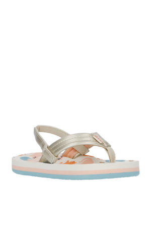 Little Ahi  teenslippers met hielbandje goud