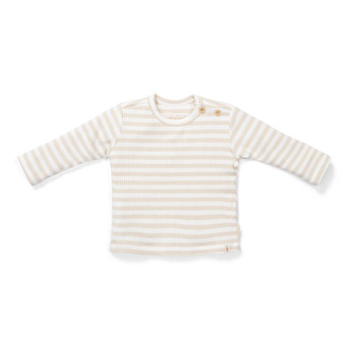 Little Dutch baby longsleeve ecru/wit Jongens Katoen Ronde hals Streep - maat 68 afbeelding