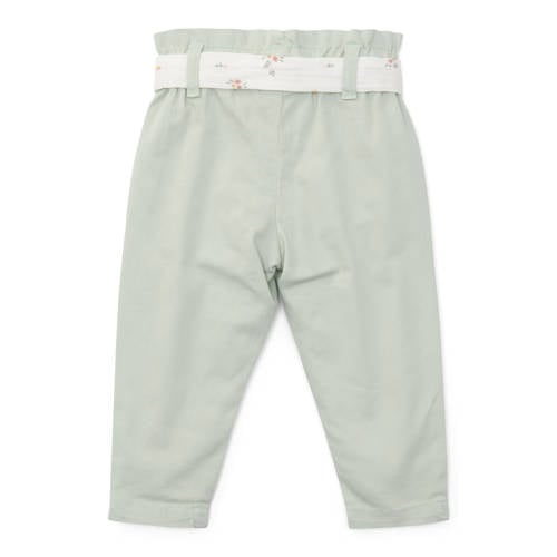 Little Dutch broek groen Meisjes Stretchkatoen Effen 104