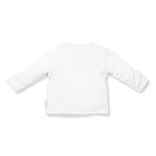Little Dutch longsleeve wit Jongens Meisjes Katoen Ronde hals Printopdruk 68
