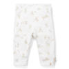 Little Dutch baby broek met all over print wit/beige