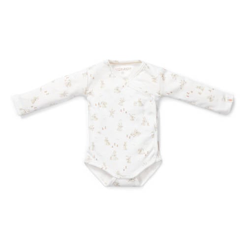 Little Dutch romper met print wit/beige Jongens/Meisjes Katoen Ronde hals - maat 50 afbeelding