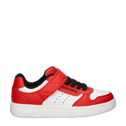Skechers Quik Street sneakers rood/wit Jongens Imitatieleer Meerkleurig