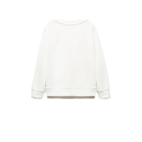 Mango Kids sweater wit Effen 116 | Sweater van