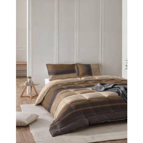 Sleeptime Lazy dekbed zonder overtrek Bruin 140*200