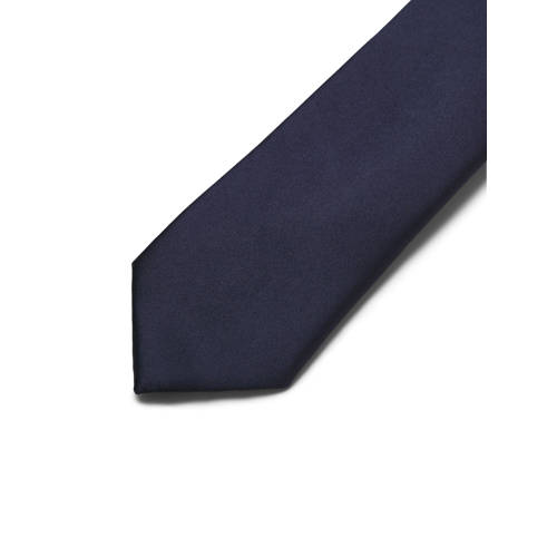 jack & jones JUNIOR stropdas donkerblauw Jongens Gerecycled polyester Effen