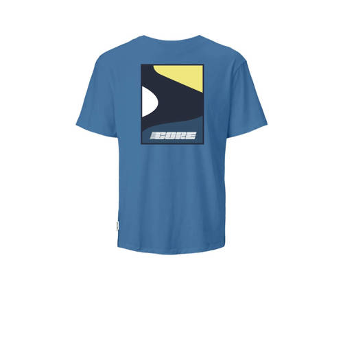 jack & jones JUNIOR T-shirt JCOFAST met printopdruk blauw Jongens Katoen Ronde hals 128