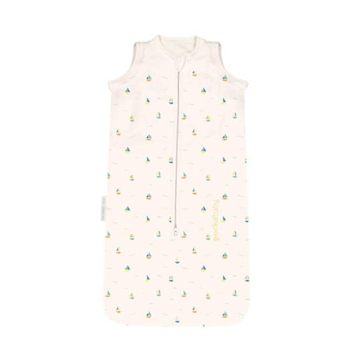 Puckababy The Bag Newborn slaapzak Boats 0-6 mnd Babyslaapzak Ecru All over print