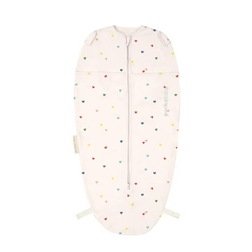 Puckababy The Original Mini inbakerslaapzak Hearts Confetti 3-6 mnd Inbakerdoek Ecru afbeelding