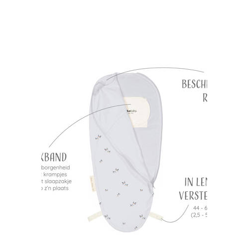 Puckababy The Original Piep inbakerslaapzak Birds 0-3 mnd Inbakerdoek Blauw