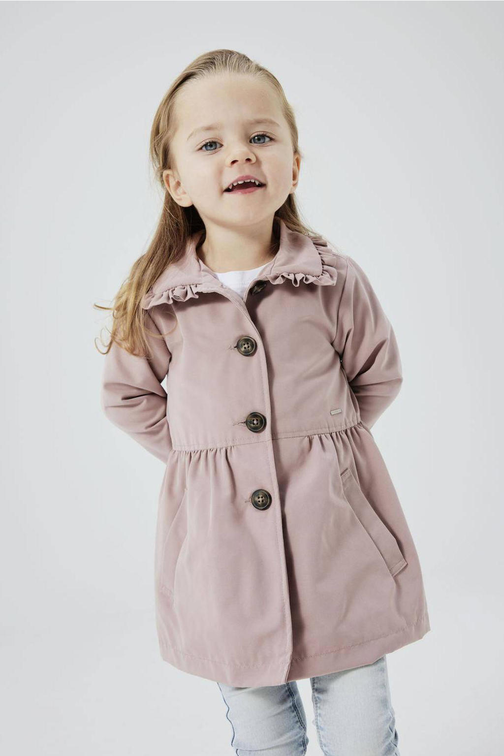 NAME IT MINI coat zomer NMFMADELIN mauve