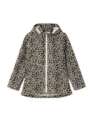 zomerjas NKFMAXI met panterprint beige/bruin
