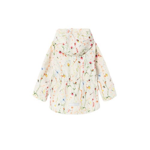 name it MINI zomerjas NMFMAXI met all over print ecru multicolor Meisjes Gerecycled polyester Capuchon 80