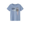 NAME IT KIDS T-shirt NKMVUX met printopdruk blauwgrijs