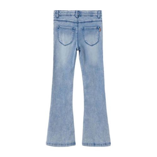 Name it KIDS bootcut jeans NKFPOLLY medium blue denim Blauw Meisjes Lyocell 116