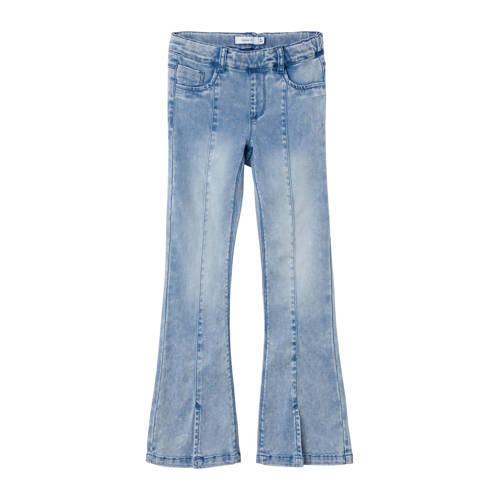NAME IT KIDS bootcut jeans NKFPOLLY medium blue denim Blauw Meisjes Lyocell