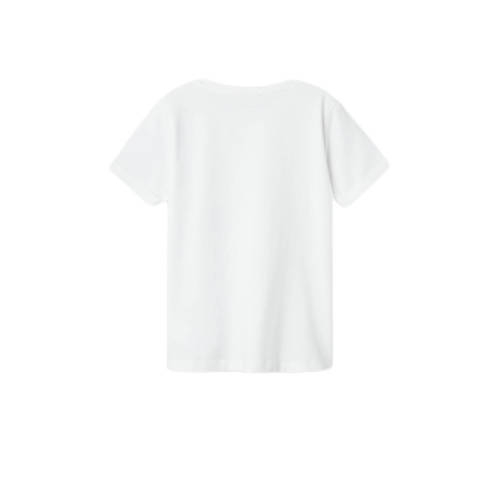 name it KIDS T-shirt NKMVUX met printopdruk wit Jongens Stretchkatoen Ronde hals 116