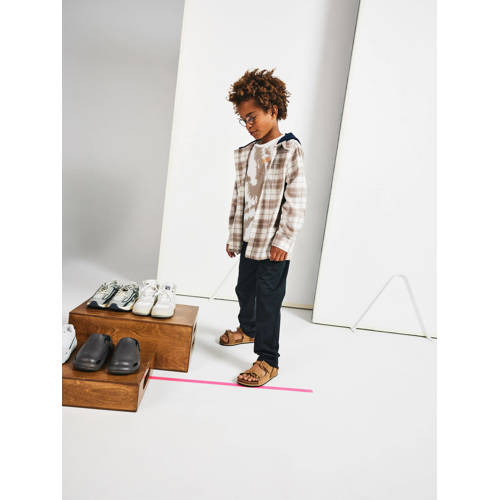 name it KIDS T-shirt NKMDALIVER met all over print wit zand Jongens Katoen Ronde hals 116
