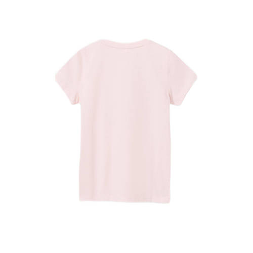 name it KIDS T-shirt NKFDATRUNTE met printopdruk lichtroze Meisjes Katoen Ronde hals 116