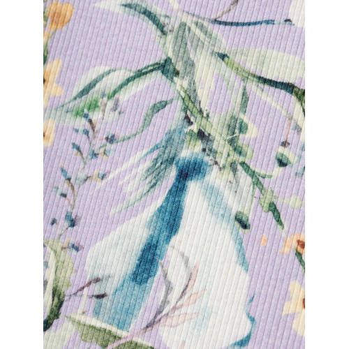 name it MINI longsleeve NMFDOLLY met all over print lila multicolor Paars Meisjes Katoen Ronde hals 86