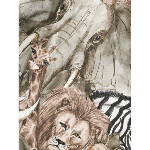 name it MINI sweater NMMDAMIN met all over print zand Beige All over print 80